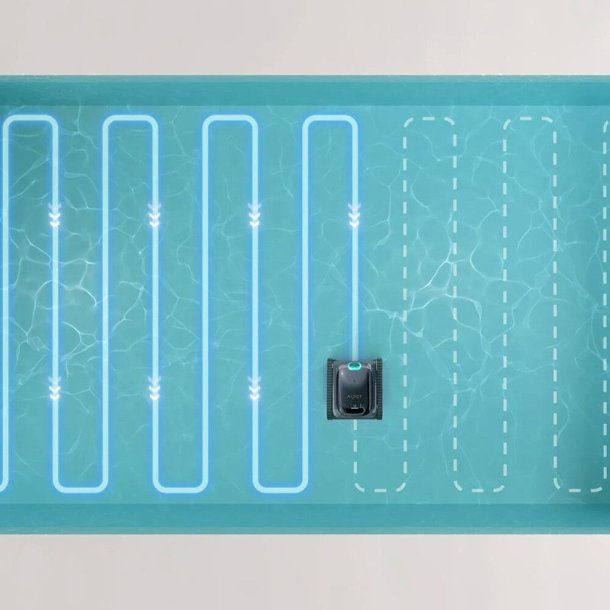 Aiper Scuba S1 Poolrobot &ndash; Tr&aring;dl&oslash;s reng&oslash;ring af bund, v&aelig;gge og vandlinje